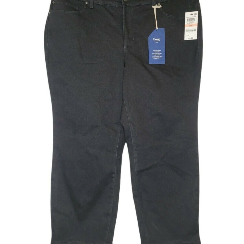 Charter Club Womens Black Bristol Capri Jeans 14 W